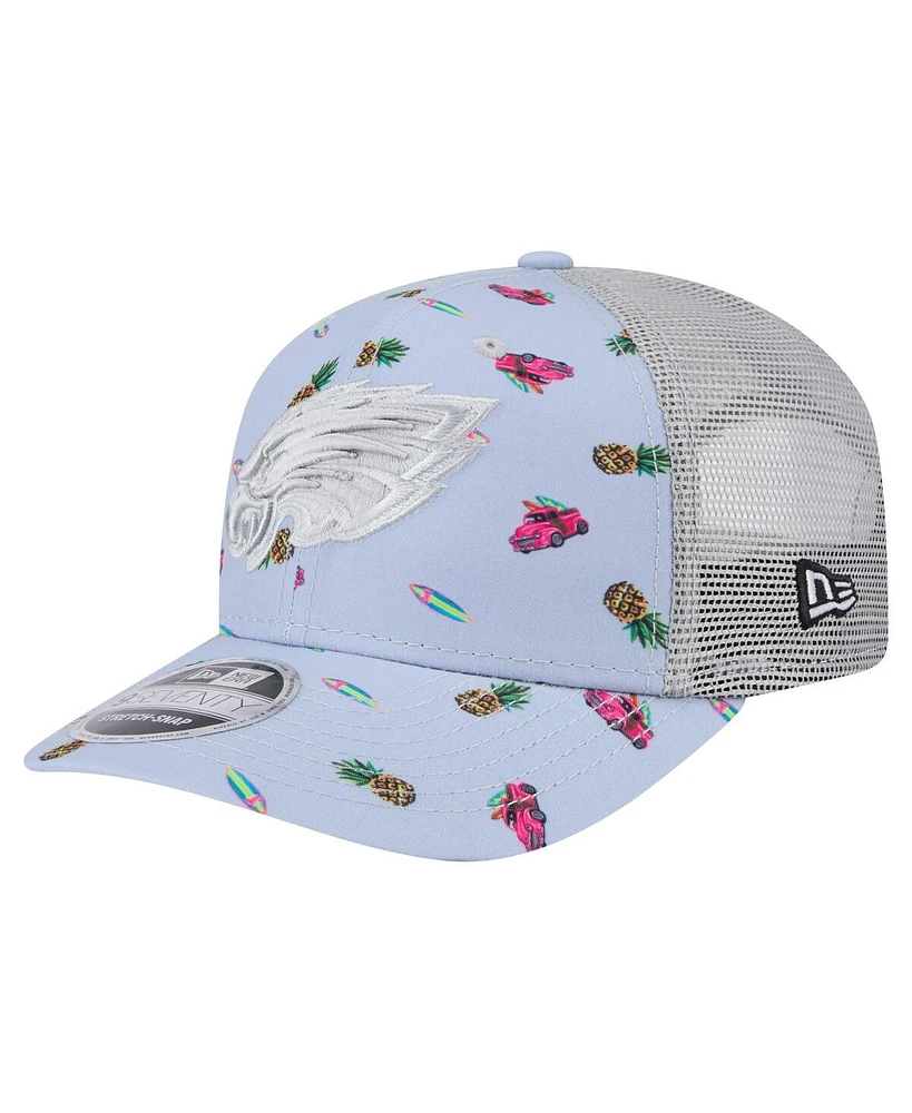 New Era Men's Light Blue Philadelphia Eagles Adventure Surfboard 9SEVENTY Adjustable Hat