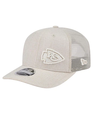 New Era Men's Natural Kansas City Chiefs Flawless 9SEVENTY Stretch-Snap Hat