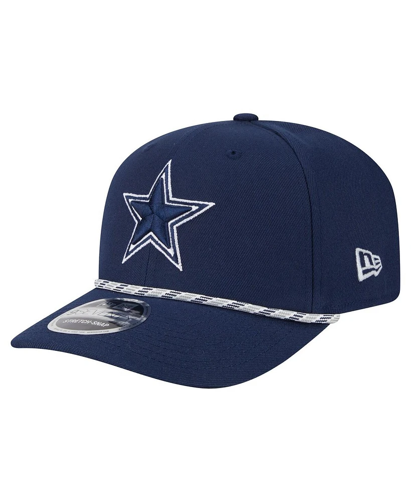 New Era Men's Navy Dallas Cowboys Gameday Multi Rope 9SEVENTY Stretch-Snap Hat