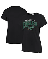 '47 Brand Women's Black Philadelphia Eagles Treasure Frankie T-Shirt
