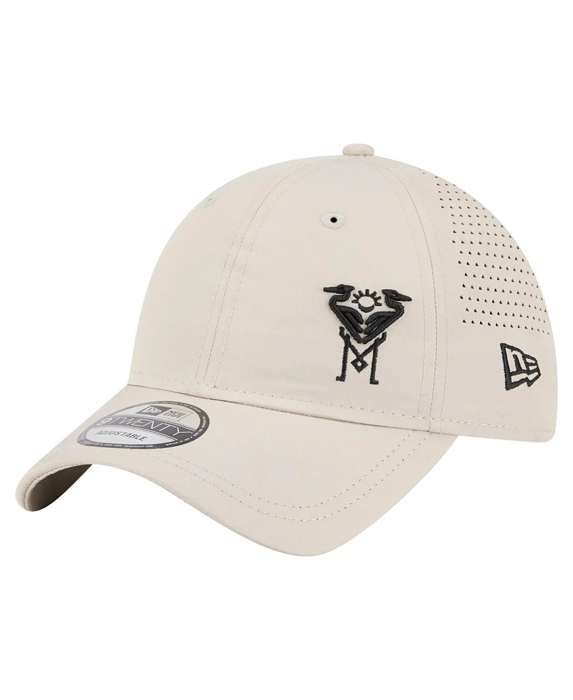 New Era Men's Tan Inter Miami Cf Active 9TWENTY Adjustable Hat