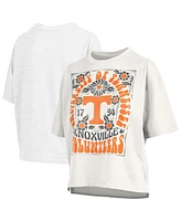 Pressbox Women's White Tennessee Volunteers Harmony Oversized T-Shirt
