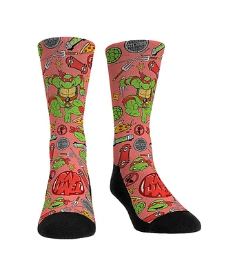 Rock Em' Men's and Women's Teenage Mutant Ninja Turtles Raphael Kaboom Crew Socks