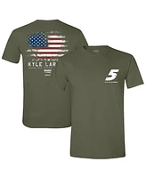 Hendrick Motorsports Team Collection Men's Green Kyle Larson Flag T-Shirt