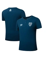 Umbro Men's Navy Guatemala National Team 2025 Crew Neck Polo Shirt