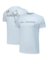Flomotion Men's and Women's Light Blue The Players Florida Outline T-Shirt