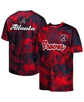 Outerstuff Big Boys and Girls Navy/Red Atlanta Braves Pinch Hitter T-Shirt