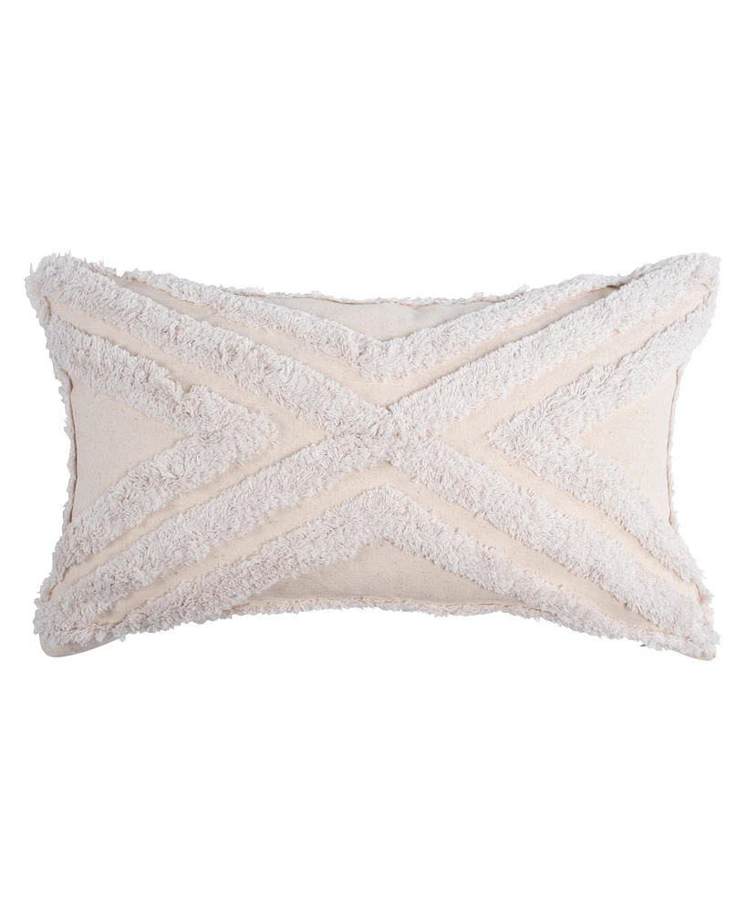 Levtex Mona Tufted Pattern Decorative Pillow, 12" x 20"