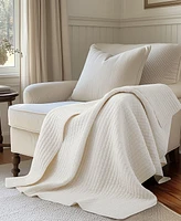 Levtex Loden Stone Washed Quilted Throw, 50" x 60"