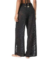 Michael Kors Women's Lace Wide-Leg Cover-Up Pants