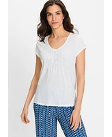 Olsen Women's Placement Puff Print T-Shirt