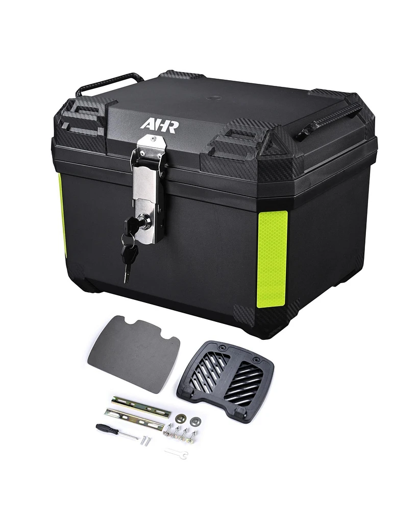 Ahr 45L Universal Motorcycle Tour Tail Box Scooter Trunk Storage Safety Lock