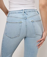 Good American Petite Soft-Tech Mid-Rise Flare-Leg Jeans