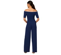 Adrianna Papell Women's Off-The-Shoulder Jumpsuit