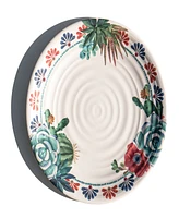 TarHong Desert Succulent 6-Pc. Dinner Plates, Service For 6