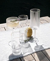 TarHong Stax Optic Twist Goblet Glasses, Set of 6