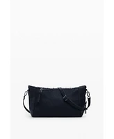 Desigual Women's Medium embroidered faux leather bag
