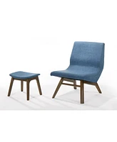 Lounge Chair with Ottoman – Upholstered Design for Relaxation