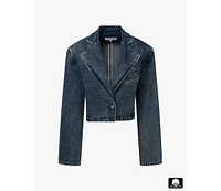 WeWoreWhat Women's Cropped Blazer Jacket