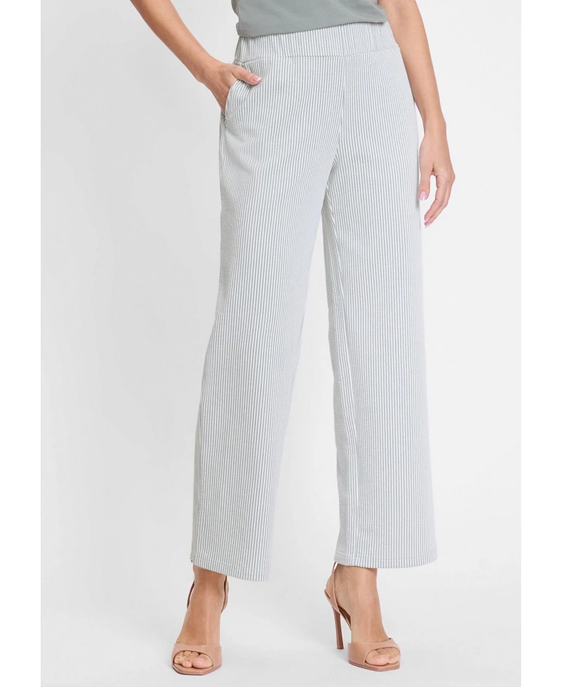 Olsen Women's Anna Fit Stretch Seersucker Pant