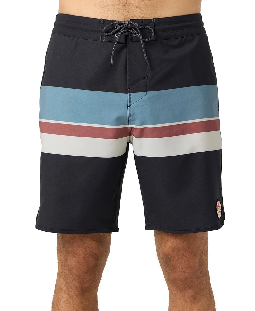 O'Neill Men's Cruzer Stripe Scallop 18 Swim Shorts