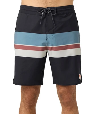 O'Neill Men's Cruzer Stripe Scallop 18 Swim Shorts