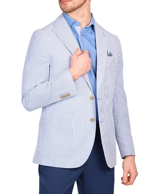 Tailorbyrd Men's Seersucker Stripe Sportcoat