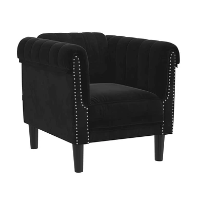 Sofa Chair Black Velvet