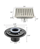 6 Inch Square Shower Floor Drain