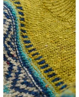 Celtic & Co. Women's Donegal Fair Isle Funnel Neck Sweater