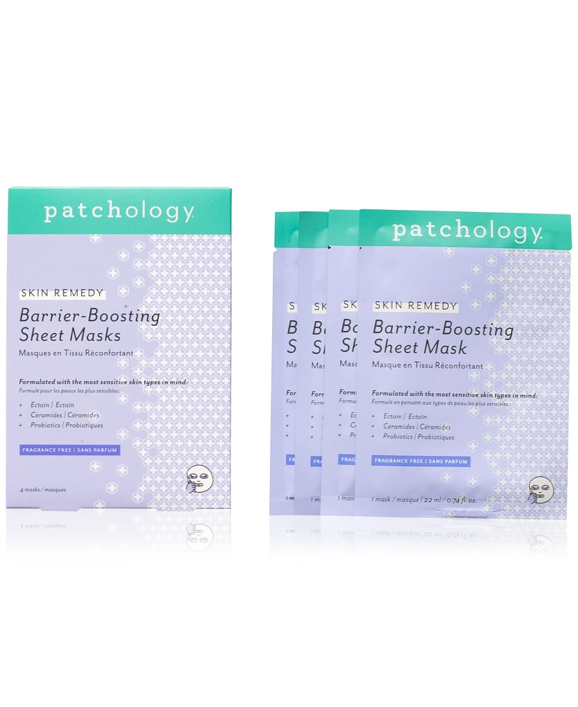 Patchology Skin Remedy Barrier-Boosting Sheet Mask, 4-Pk.