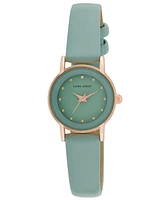 Laura Ashley Women's Quartz Green Leather Watch, 24mm
