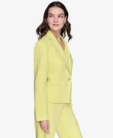 Karl Lagerfeld Paris Women's Seamed One-Button Blazer