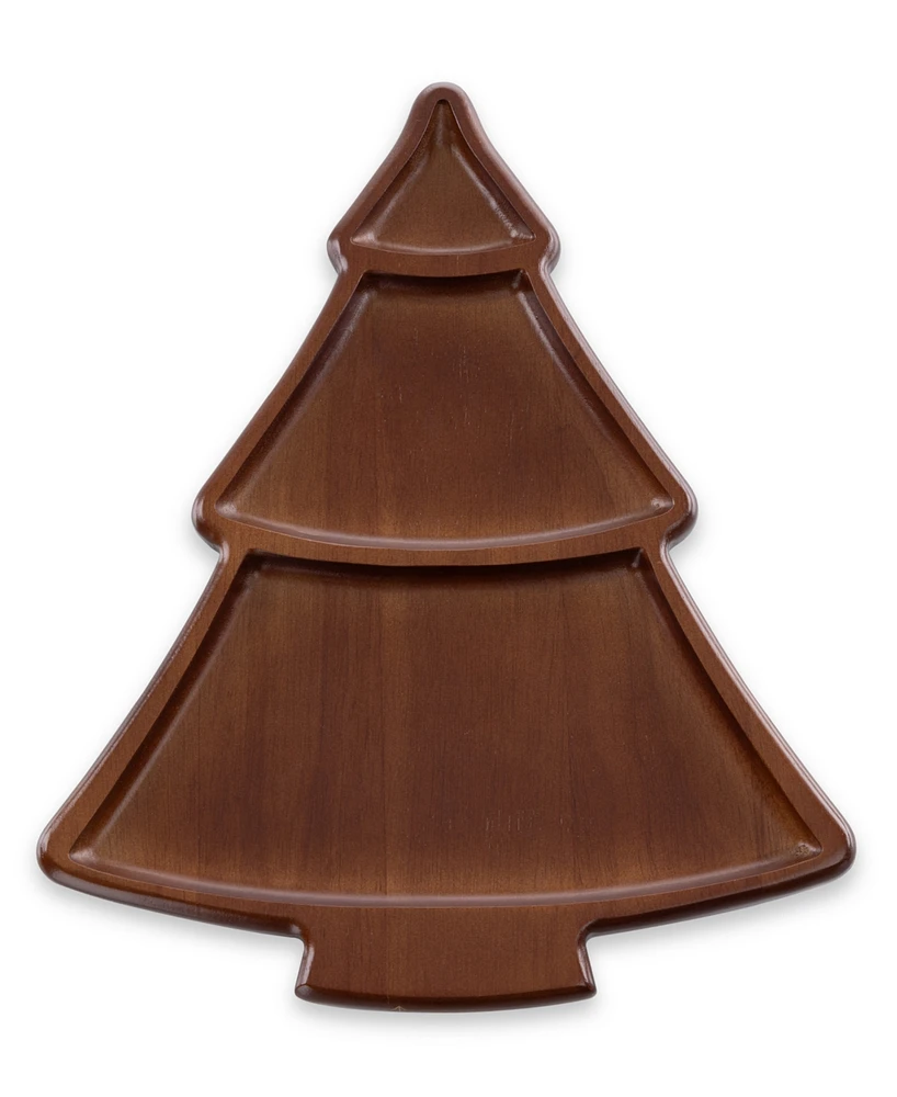Toscana Christmas Tree Sectioned Serving Tray