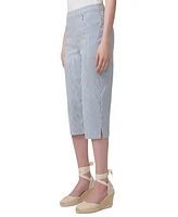 Hue Women's Spring Stripe Pedal Pusher Pants
