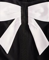 Karl Lagerfeld Paris Women's Bow-Front Scuba-Crepe Sheath Dress