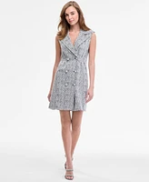 Karl Lagerfeld Paris Women's Abstract Jaquard Knit Dress