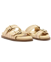 Schutz Women's Naomi Round Toe Flat Sandals