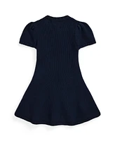 Polo Ralph Lauren Toddler and Little Girls Flag-Intarsia Sweater Dress