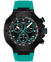 Tissot Men's Swiss Chronograph T-Race Silicone Strap Watch 45mm