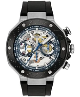 Tissot Men's Swiss Automatic Chronograph T-Race MotoGP Black Silicone Strap Watch 45mm