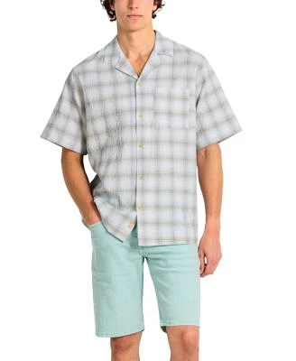 Scotch Soda Mens Checked Short Sleeve Shirt Denim Shorts