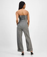Cindy Castro New York Women's Bianca Linen Strapless Jumpsuit
