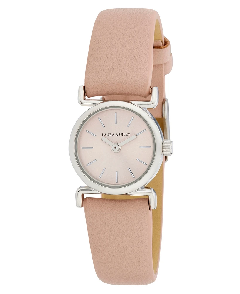Laura Ashley Women's Quartz Pink Leather Watch,20mm