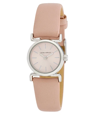 Laura Ashley Women's Quartz Pink Leather Watch,20mm