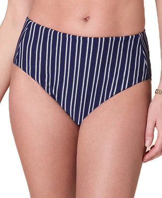 Andie Women's High Rise Nautical Stripe Bikini Bottoms