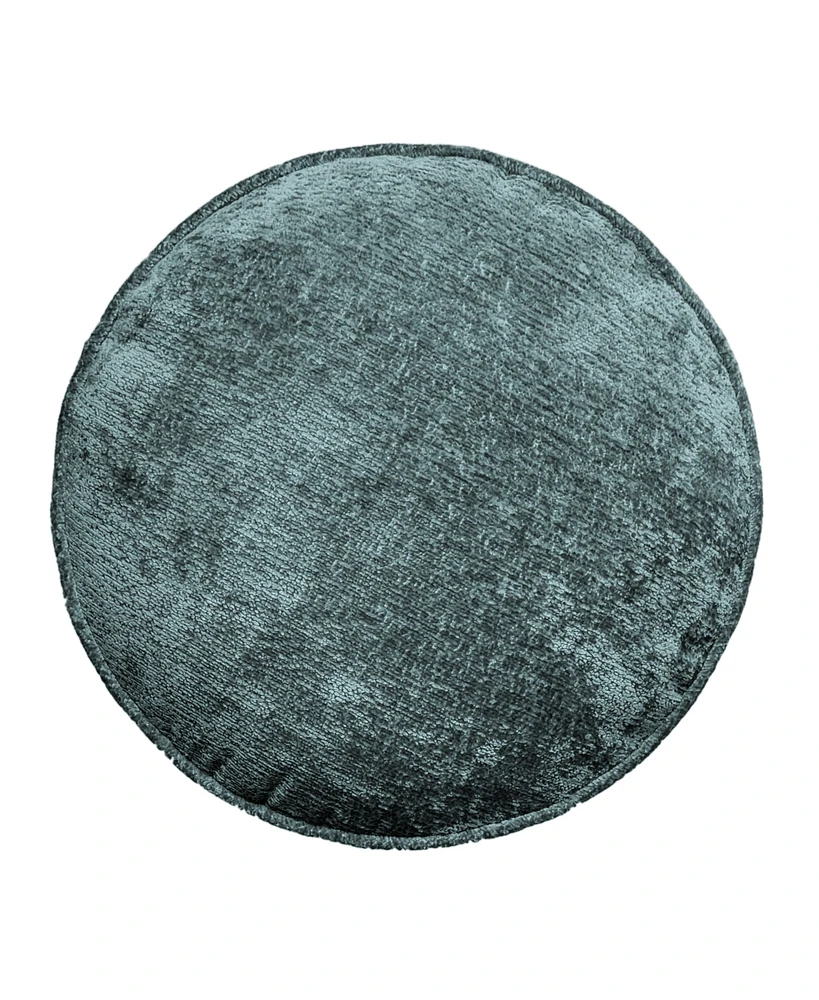 Edie@Home Delmonico Chenille Decorative Pillow, 16" Round