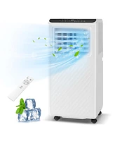 Gymax 8000 Btu Portable Air Conditioner 3 in 1 Floor Ac Unit w/ Fan & Dehumidifier Quiet Air Cooler