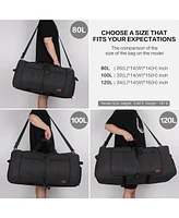 Urtala 80L Large Duffle Bag for Travel, 26” Travel Duffel Bag with Shoe Compartment