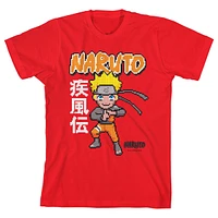 Naruto Boys Shippuden Pixel Character Youth Red Graphic